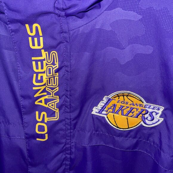 Los Angeles Lakers NBA Men's G-III Front Zip Hood Windbreaker Jacket Medium - Picture 5 of 6